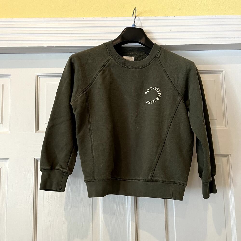 For Days Even Better Sweatshirt Olive Green Size XS